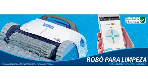 Robô Limpador Automático Rb2 Piscina Limpa Até 12m
