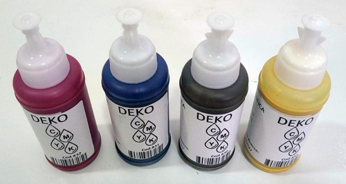 Imagem 3 de 4 de Tinta Para Sublimação Sublimatica 4 Cor 100ml Cada = 400ml