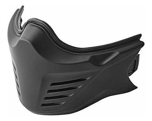 Cascos Protector De Mentón Negro Para Motocicleta De Cara A