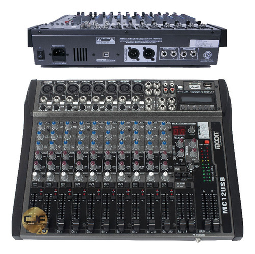 Consola Mixer Moon Mc 12 Usb Bluetooth Interfaz Graba A Cjf