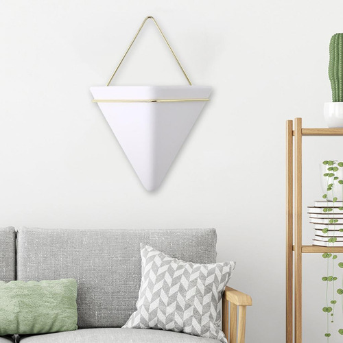 Macetero De Pared Triangular Decoración Nórdica De Maceta