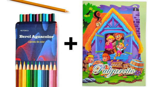 Cuento Infantil Pulgarcito + Caja De 12 Colores