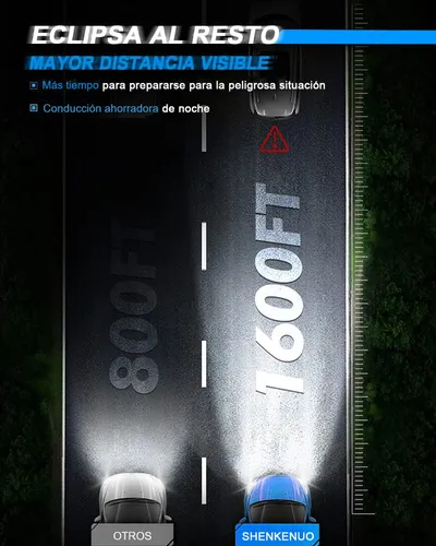 Kit De Faros Led 9003/h4, Haz Alto/bajo, 6000 K