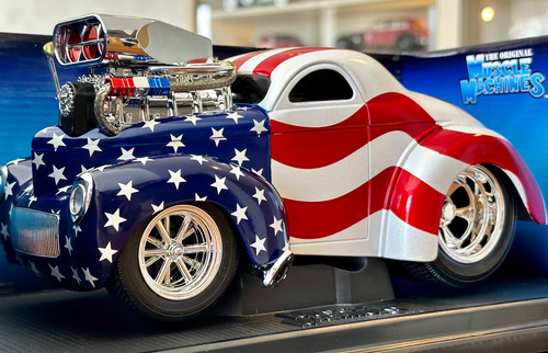 Miniatura Hot Rod 1:18 Ertl Ñ Highway Mustang Cobra Fusca (Usado)