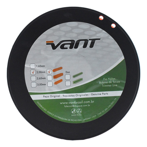 Fio Nylon Roçadeira 2mm Redondo Rolo Bobina 1kg 280mts