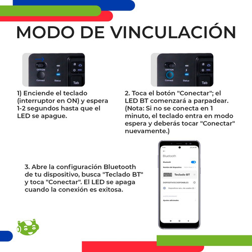 Mini Teclado Bluetooth Plegable Portátil Ios Android Windows