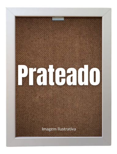 Kit 2 Porta Retrato A5 15x21 Com Vidro Mesa E Parede Cor Prateado