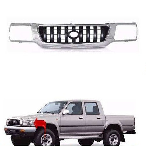 Grade Radiador Hilux Srv Cromado 2002 2003 2004