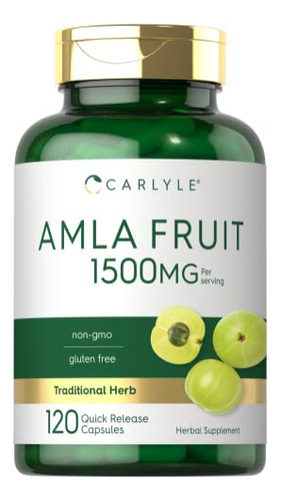 Suplemento Carlyle Amla Fruit 1500 Mg 120 Cápsulas Sin Ogm