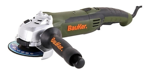 Esmerilhadeira angular verde Bauker AG115E 60 Hz 1010 W 220 V + acessório