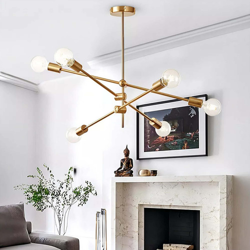 Lustre Pendente Sputnik Ipanema Moderno Articulável Sala