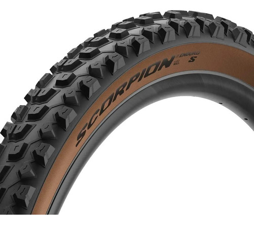 Llanta Pirelli Scorpion Enduro S Hardwall Classic 29×2.4 Tubeless Color Negro/Café