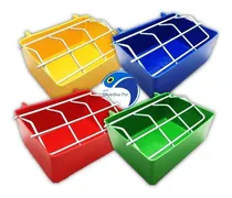 Comprar 2 Comedouro Grade Pássaros Agapornis Calopsita Ring Neck Comedouro Grade 500ml 2un Cor Sortida