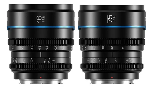 Cine Lens Set Sirui Night Walker S35 16mm 75mm T1.2 M4/3