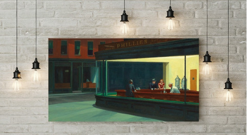 Cuadro Edward Hopper 60x90 --lienzo Canvas-- No Lona-- 