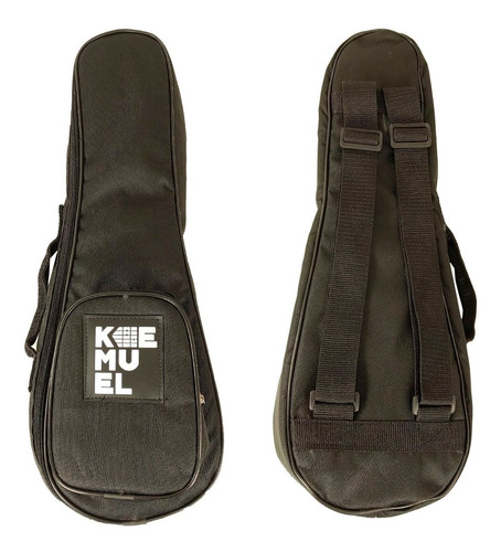 Funda Ukelele Soprano Acolchada Negra Kemuel Cuo
