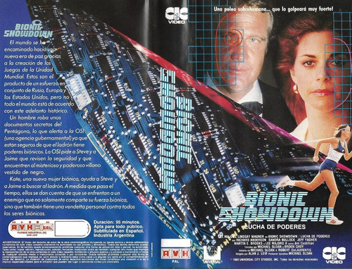 La Mujer Biónica Vhs Lindsay Wagner Lee Majors Sandr Bullock