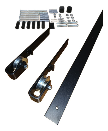 Kit Sistema Puerta Corrediza Granero Riel 2 Metros