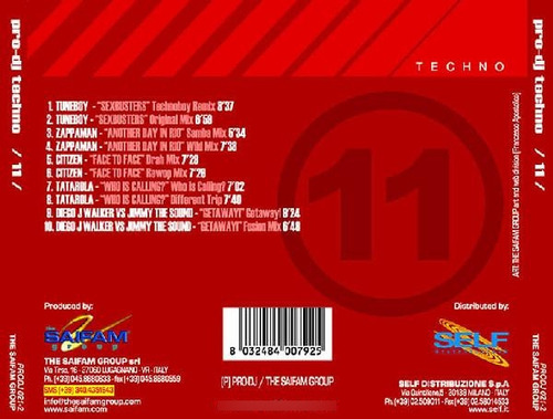 Cd Pro-dj Techno 11 (various) Estándar