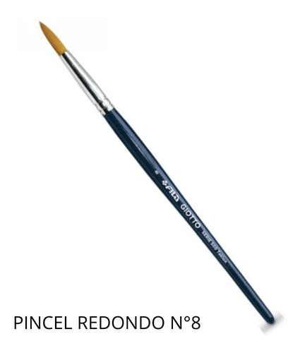 Pinceles Giotto Redondo Sintetico S 500 Taklon N° 8