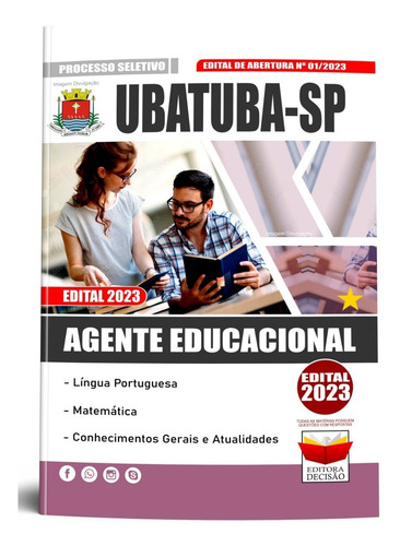 Apostila Ubatuba Sp 2023 - Agente Educacional