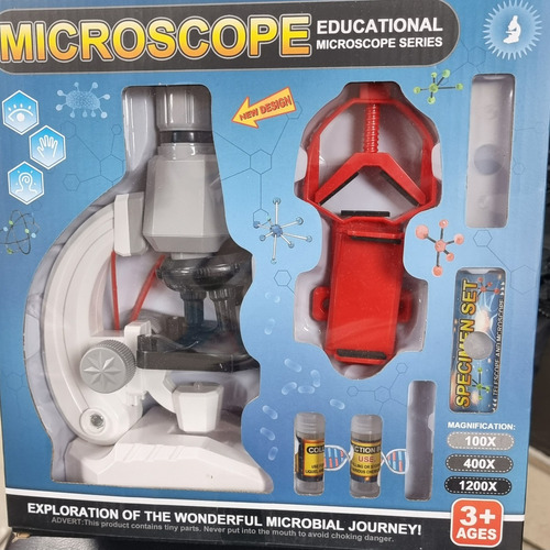 Microscópico Educacional Con Kit De Accesorios Para Niños