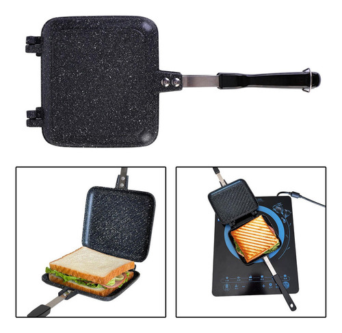 Máquina For Hacer Sándwiches Antiadherente De Doble Cara