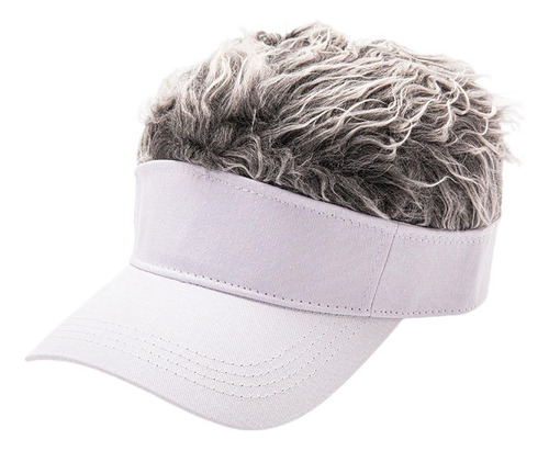 Cc Gorra Con Visera Para El Pelo Gorra Blanca Cabello Gris