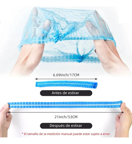 Sunrises Cofia Gorro Plisado Desechable 100 Pzas - Plisado Cofias