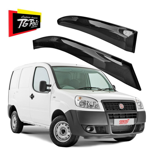 Calha Chuva Defletor Fumê Fiat Doblo Cargo 2p 2007 Tg Poli