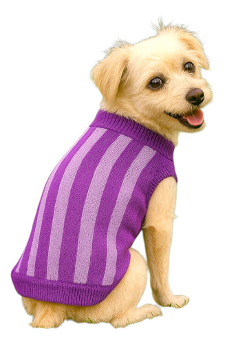 Roupa Pet De Inverno/tricô Para Cães/gatos - Nr 04 Roxo