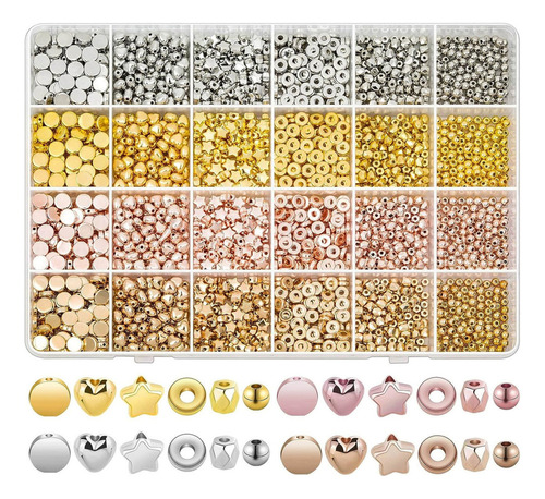 2160pcs Conjunto De Cuentas De Pulsera De Collar Bricolaje