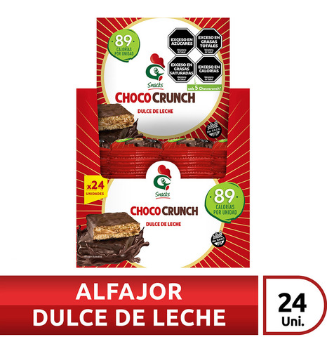 Oblea Chococrunch De Dulce De Leche X 24 Unidades
