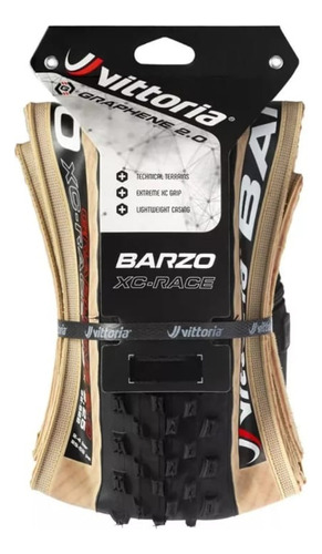 Cubierta Vittoria Barzo Xc-race 29x2.25 Grafeno 2.0 Tubeless