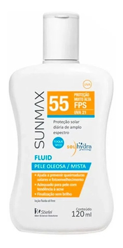 Protetor Solar Sunmax Fluid Fps55  120ml Ole Mis 