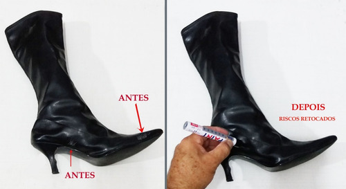 Caneta Preta Tira Riscos De Botas - Sapatos - Tênis - Bolsa