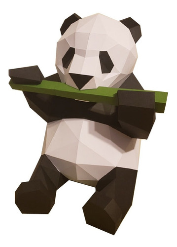 Imagen 1 de 2 de Oso Sentado Papercraft