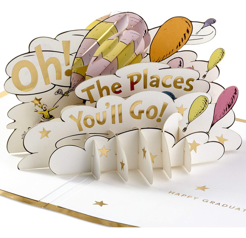 Signature Paper Wonder Dr. Seuss Pop Up Tarjeta De Grad...