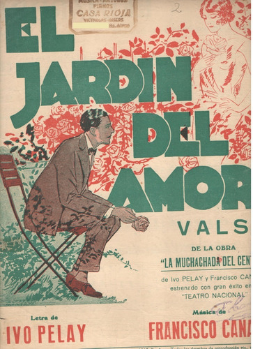 Partitura Del Vals El Jardín Del Amor De Ivo Pelay Y Canaro