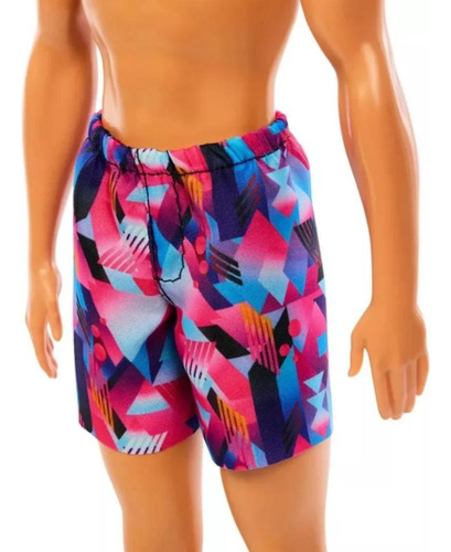 Barbie Muñeco Ken Día De Playa Con Bermudas