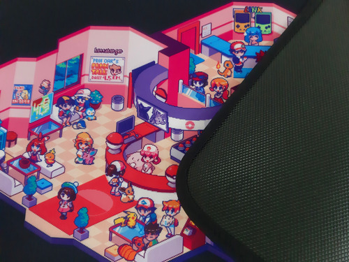Mousepad Gamer Xxl Antideslizante De Anime, Juegos Y Series Pokemon - Centro Pokemon Personalizado