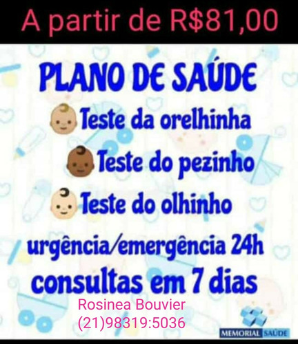 Imagem 4 de 5 de Plano De Saúde! Memórial Saúde.