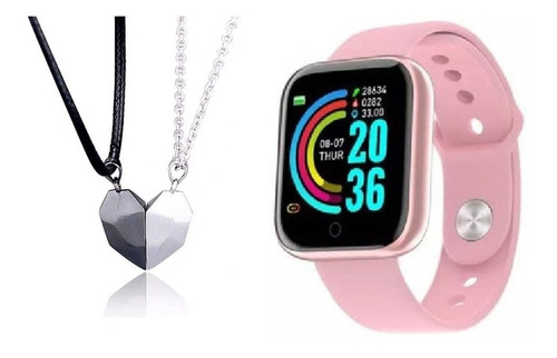 Reloj Inteligente D20 Pro + Collares Magnético Pareja Regalo