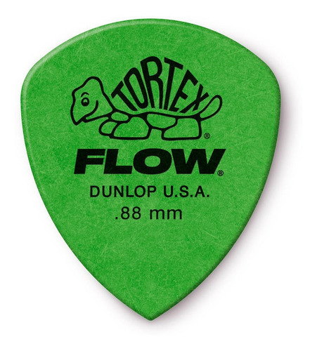 Puas Jim Dunlop 558p 0.88 Tortex Flow X12 Verde Cor Verde Tamanho Médio