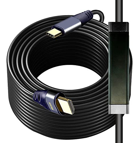 Cable Usb C A Hdmi 50ft Con Ic, 4k@60hz Tipo-c A Hdmi Para M