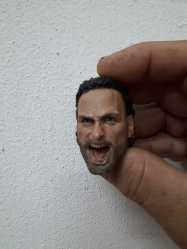 Cabeza 1/6    Rick Walking  Dead Para Hot Toys Custom