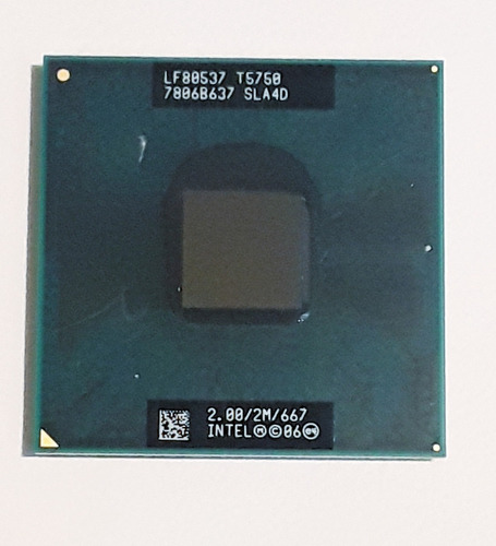 Intel Core 2 Duo T5750 2m Cache 2.00ghz 667mhz De Laptop.