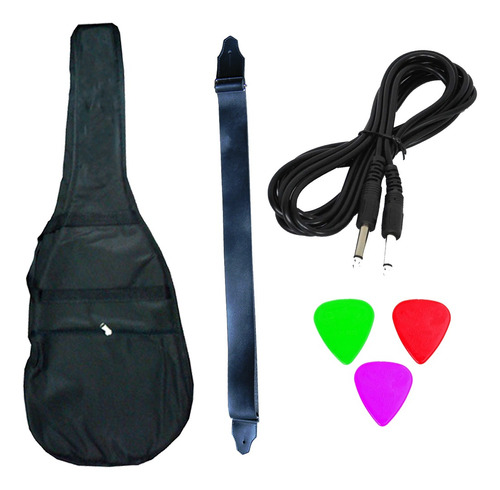 Accesorios P/ Guitarra O Bajo Funda Cable Correa 3 Puas