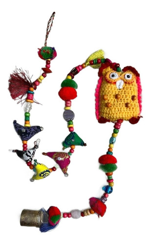 Tira Decorativa Set X6 Buhos Crochet Regalería #76265