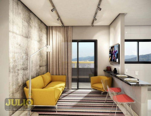 Imagem 4 de 5 de Flat Com 1 Dormitório, 64 M² Por R$ 340.000 - Boqueirão - Praia Grande/sp - Fl0001